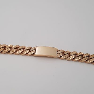 9ct Gold ID Bracelet 198.4 Grams