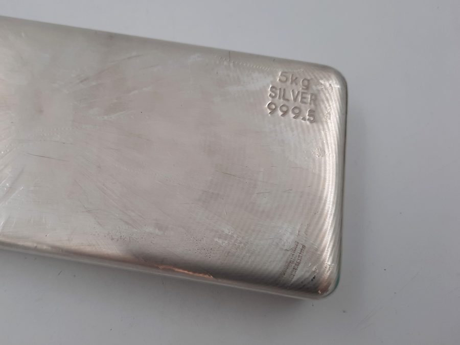 5kg ABC silver bullion cast bar