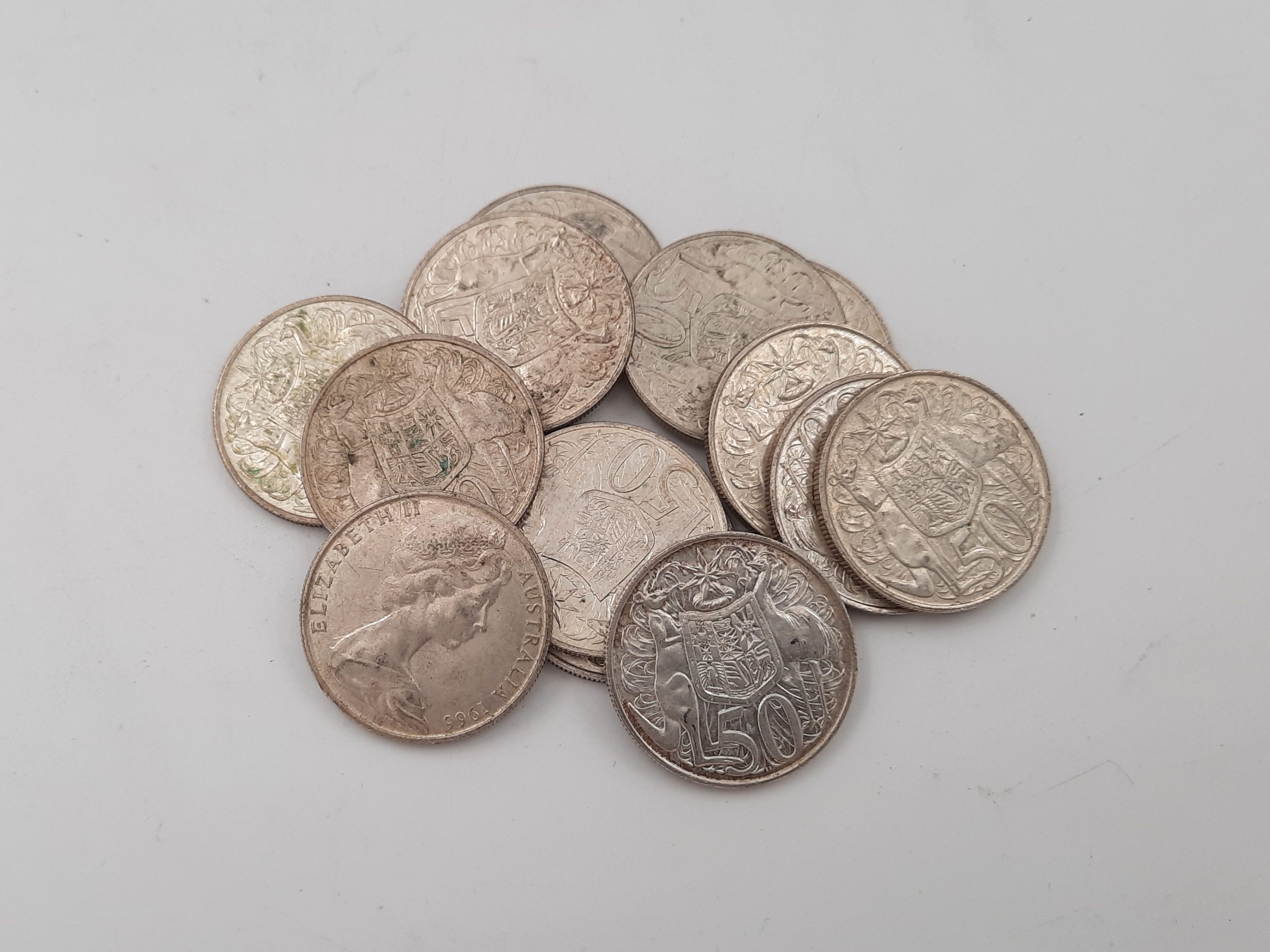 1966 Australian Round 50 Cent Coin (80% Silver)