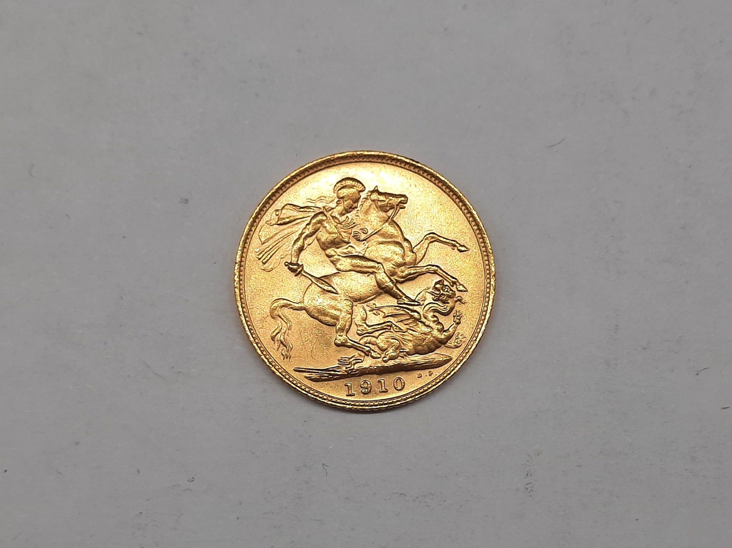 1910 Melbourne Mint 22ct Gold Full Sovereign Coin