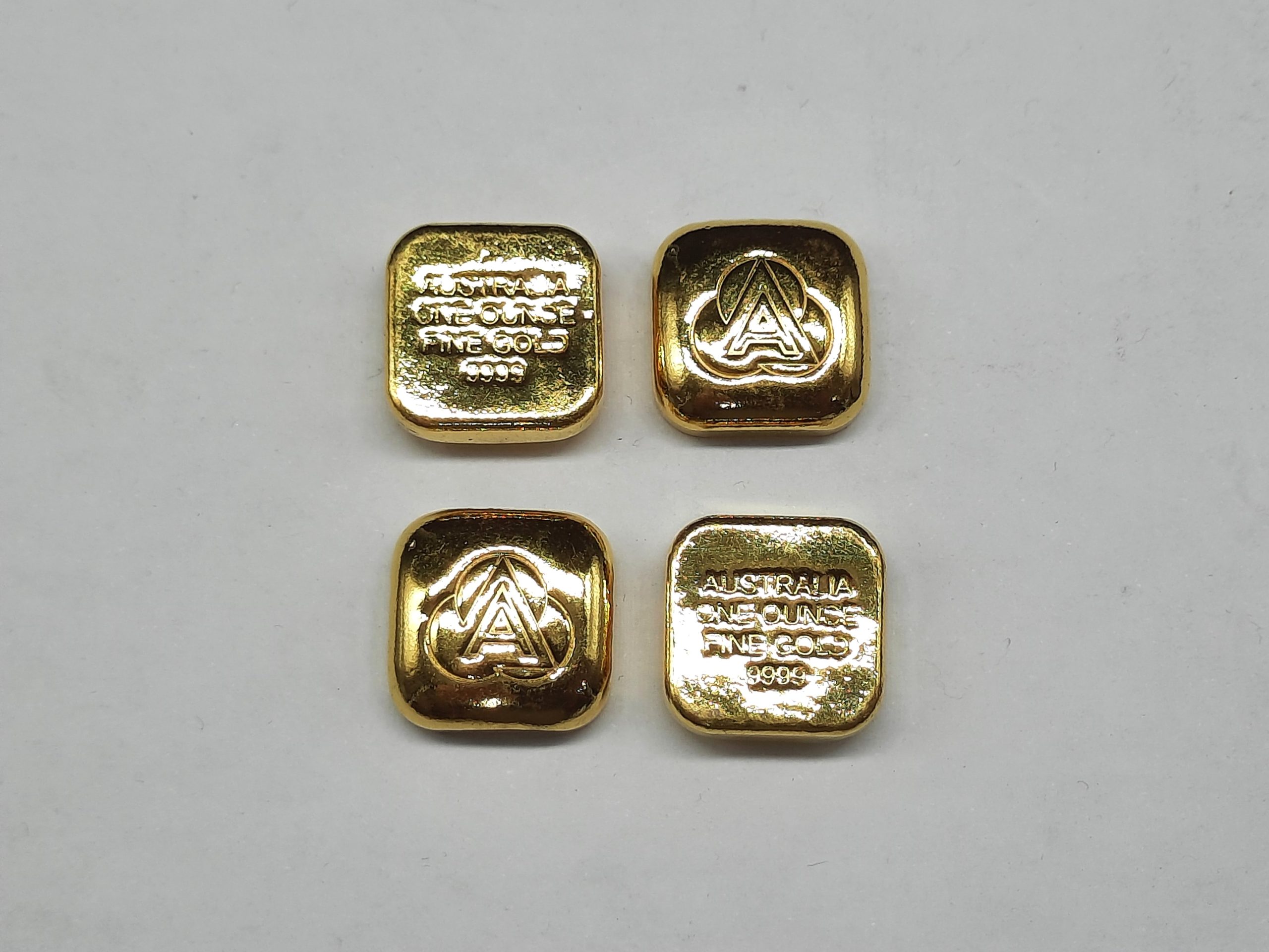 AINSLIE BULLION 1oz 9999 GOLD CAST BAR