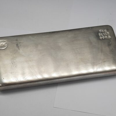 5kg ABC 999.5 Silver Bullion Cast Bar