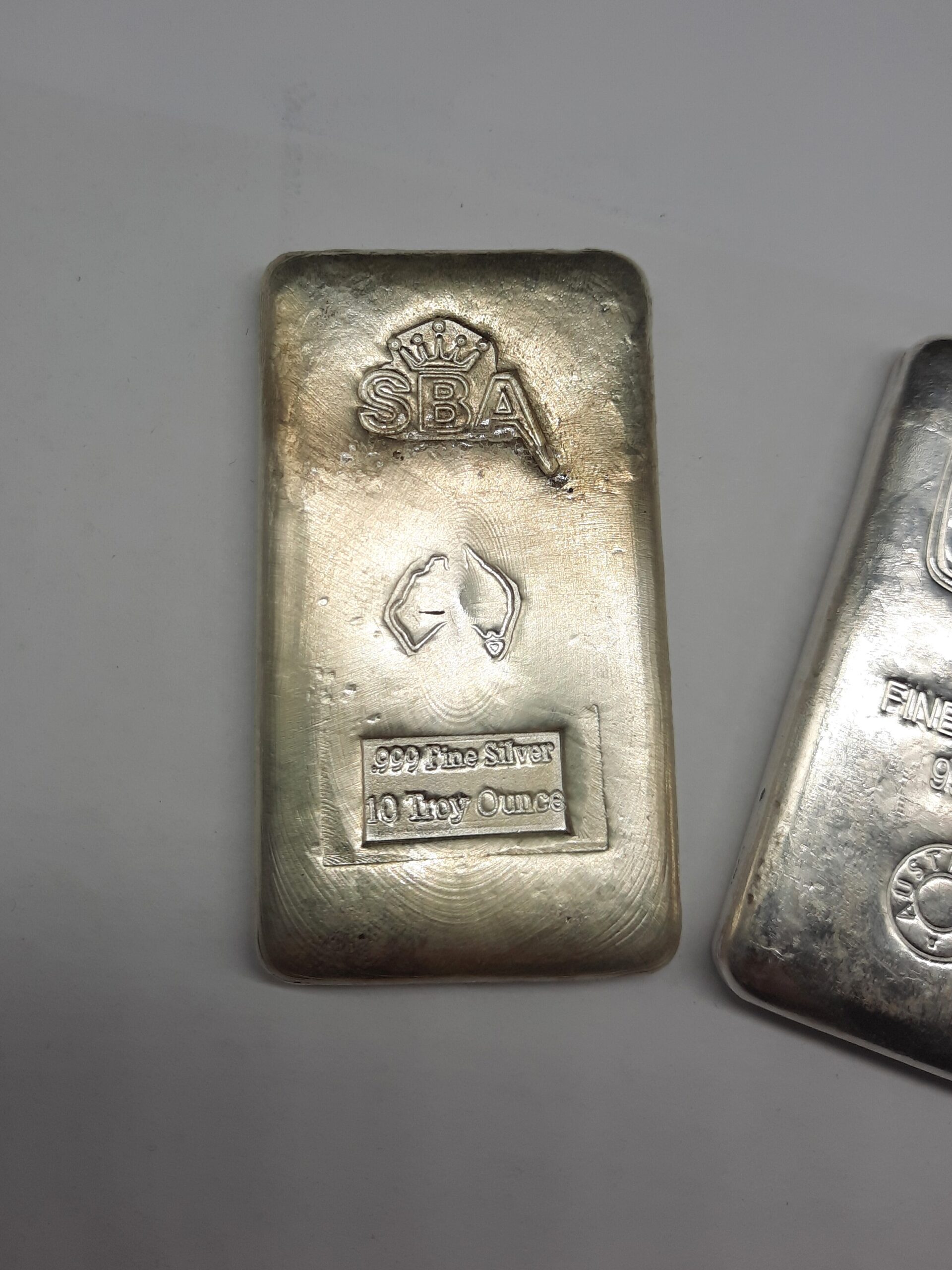 10oz 999+ Silver Bullion Cast Bar (311g) - Image 2