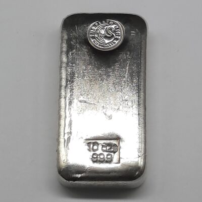 Perth Mint 10oz 999 Silver Bullion Cast Bar (311g)