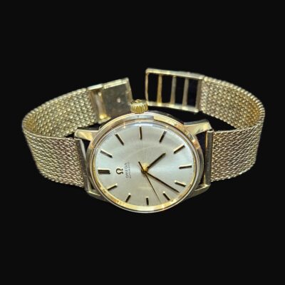Omega Vintage Automatic Solid 9ct Yellow Gold Case & Bracelet Gents Watch 34mm