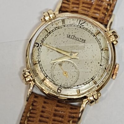 Vintage 1940's Le Coultre 14ct Gold Manual Wind Wrist Watch