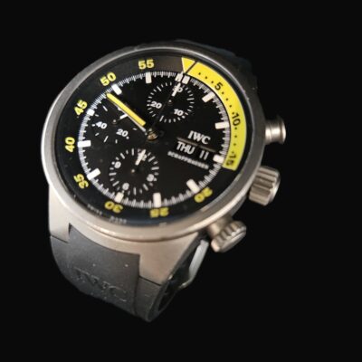 IWC Schaffhausen Aquatimer Chronograph Automatic Titanium Wrist Watch