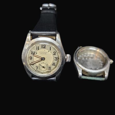 Vintage Tudor Oyster Stainless Steel Wrist Watch Circa 1930-1940 31mm
