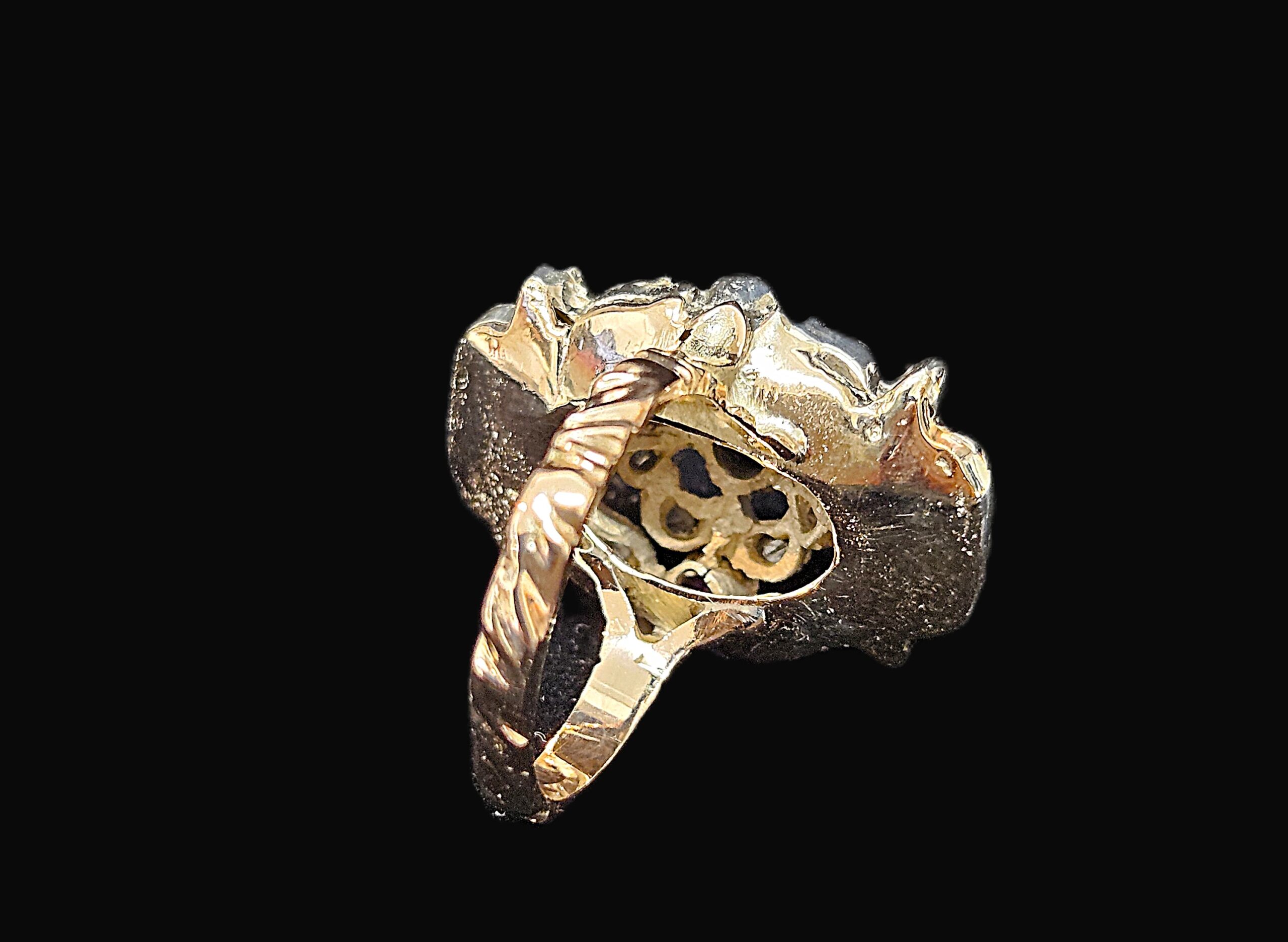 Antique 9ct & Silver Gem Set Dress Ring Size M1/2 Weight 7.5 grams Valuation $5000 AUD - Image 10