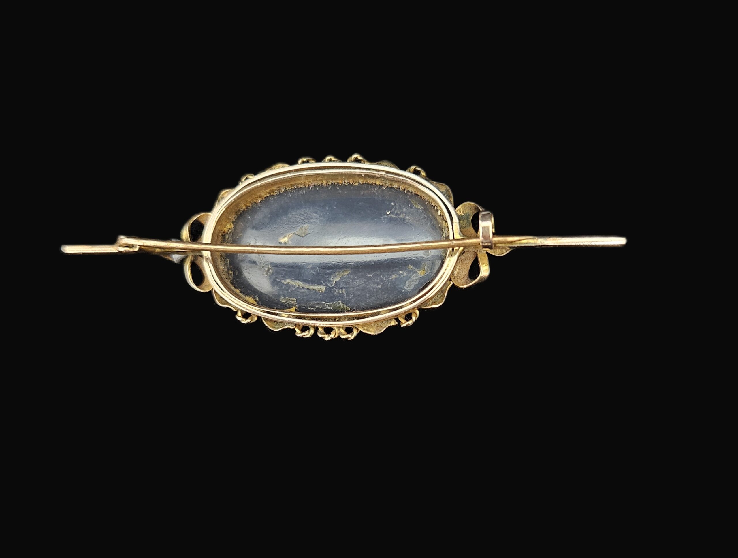 9ct Rose Gold Vintage Opal Doublet Brooch Valuation $6000AUD Weight 6.41grm - Image 5