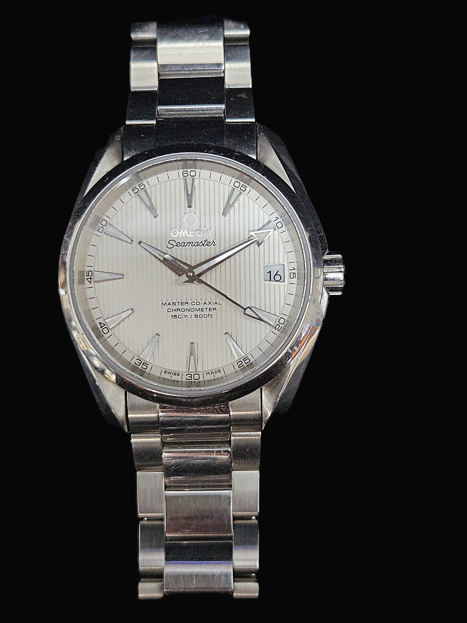 OMEGA Aqua Terra Master Co-Axial Chronometer Stainless Steel Men's Watch - Image 5
