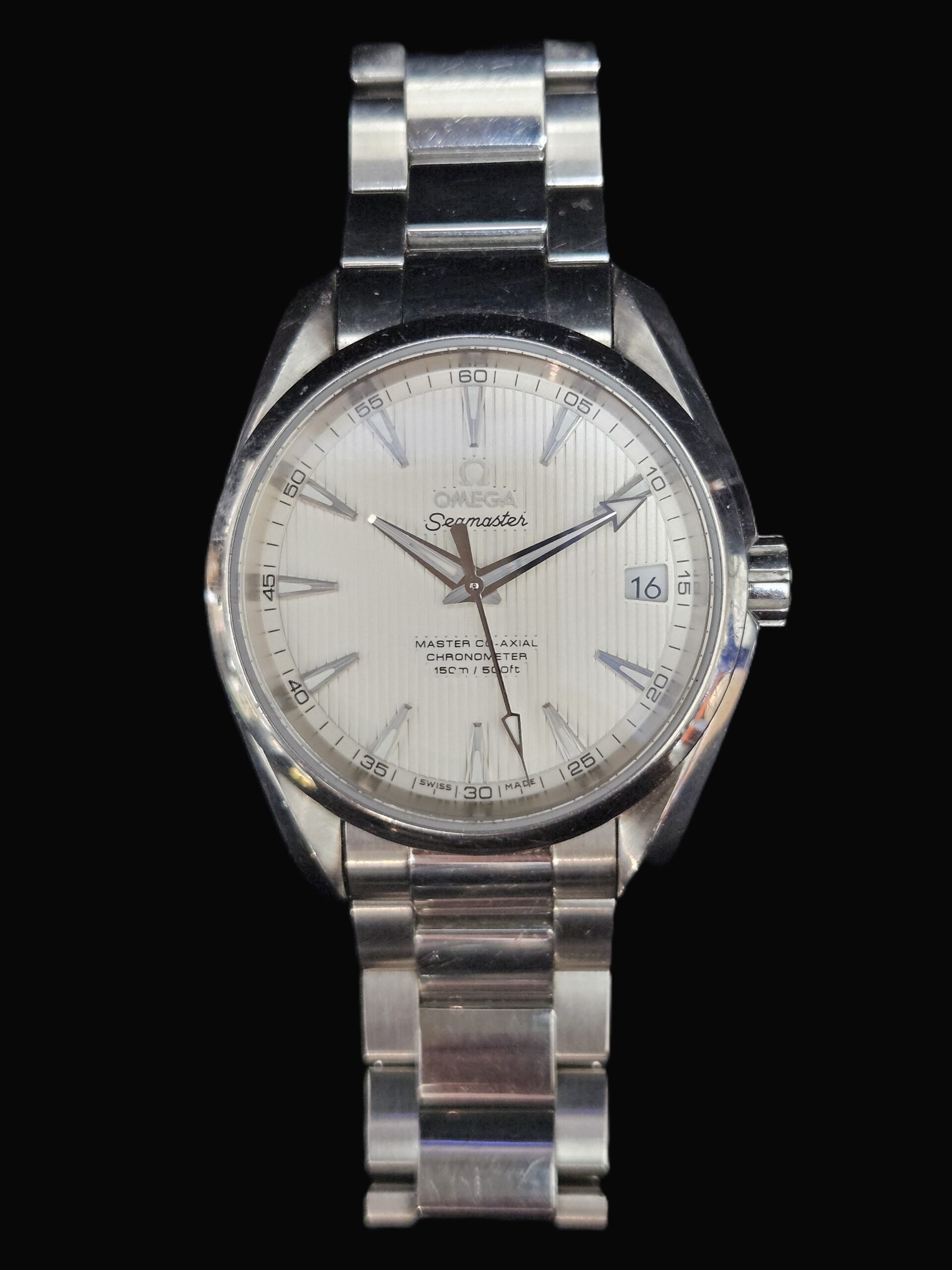 OMEGA Aqua Terra Master Co-Axial Chronometer Stainless Steel Men's Watch - Image 6