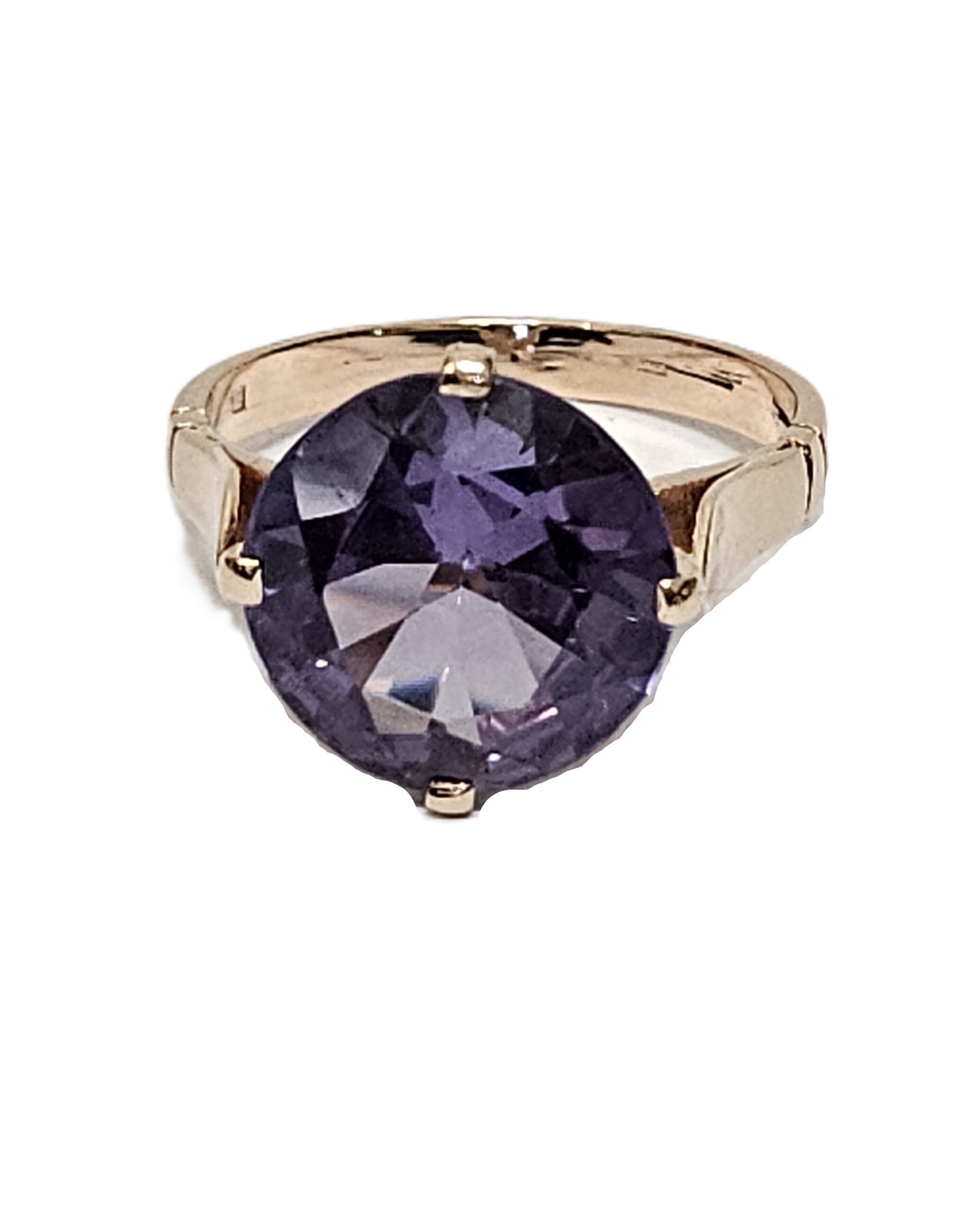 9ct Rose Gold Synthetic Colour Change Alexandrite Dress Ring Size Q1/2 Valuation $2650.00AUD - Image 9