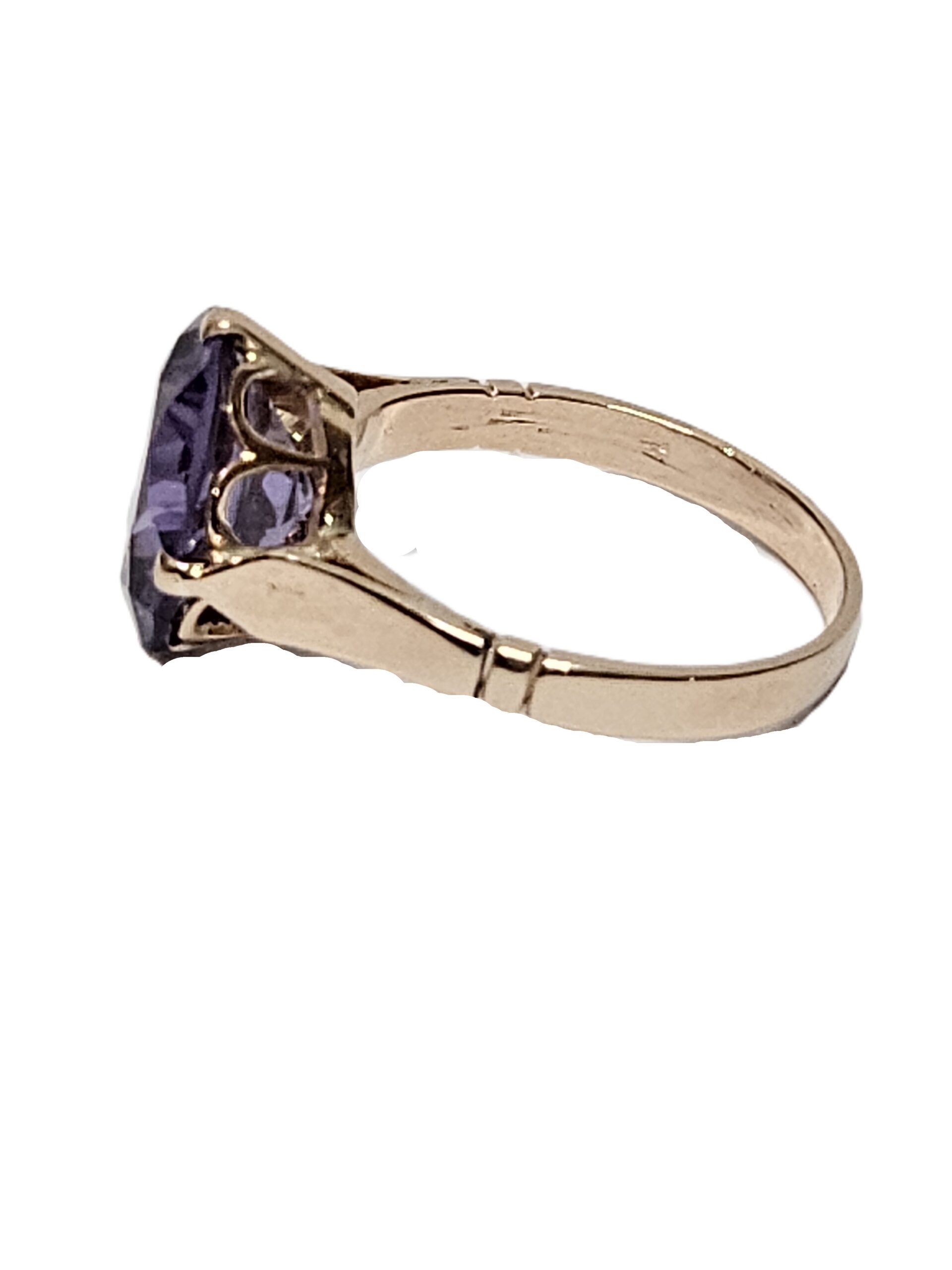 9ct Rose Gold Synthetic Colour Change Alexandrite Dress Ring Size Q1/2 Valuation $2650.00AUD - Image 8