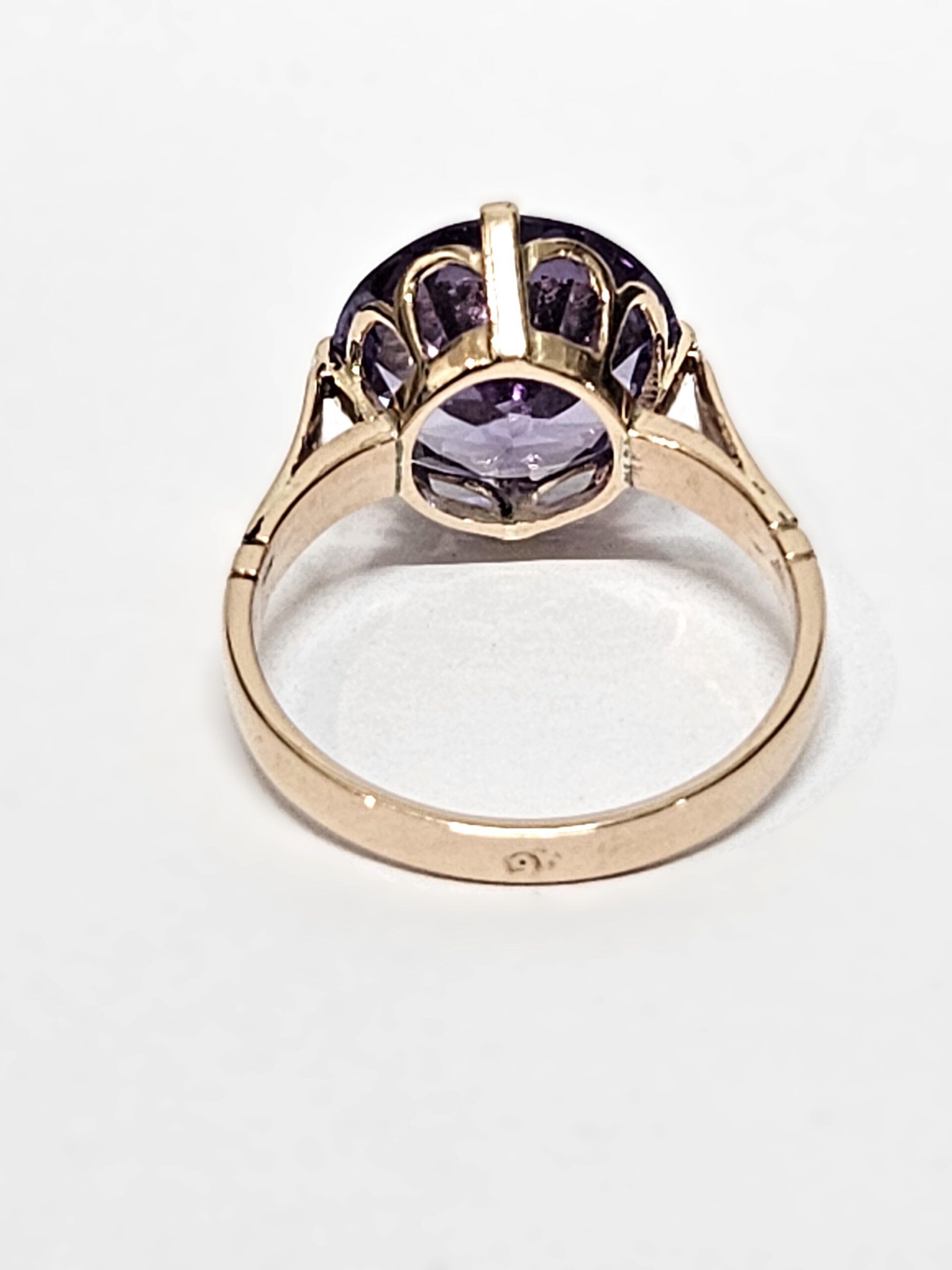 9ct Rose Gold Synthetic Colour Change Alexandrite Dress Ring Size Q1/2 Valuation $2650.00AUD - Image 7