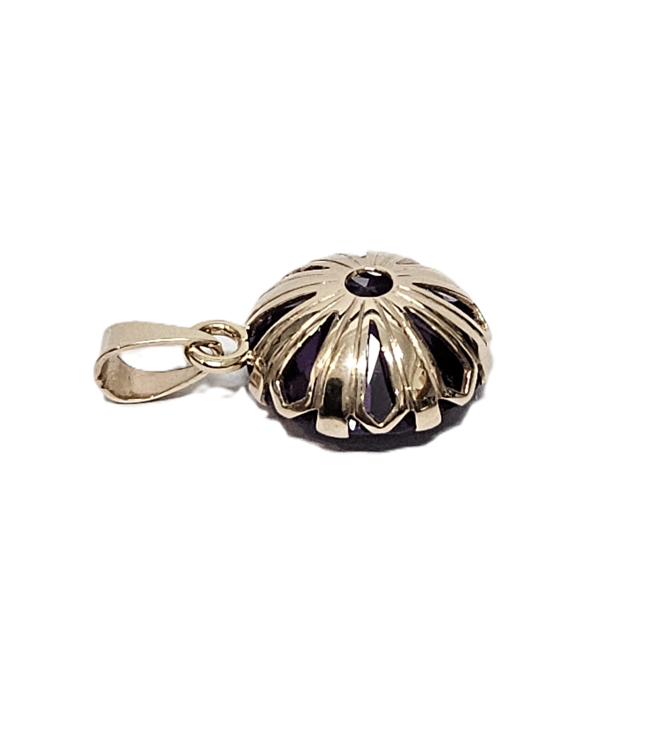 9ct Rose Gold Synthetic Colour Change Alexandrite Pendant Valuation $4600.00AUD - Image 5